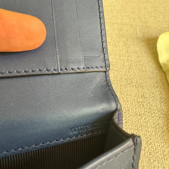 Blue Burberry Folding Card Case Wallet - Picture 5 of 6